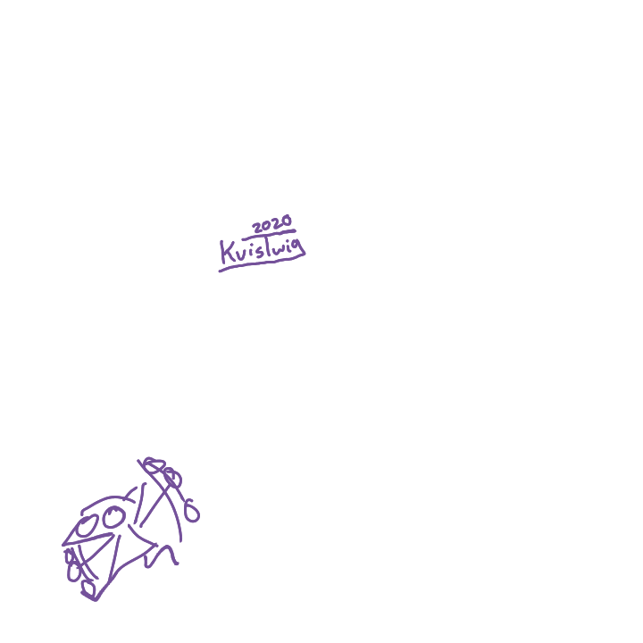 Kvistr runs around, colliding with the image frame.